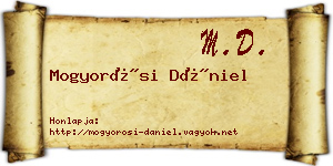 Mogyorósi Dániel névjegykártya