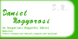 daniel mogyorosi business card